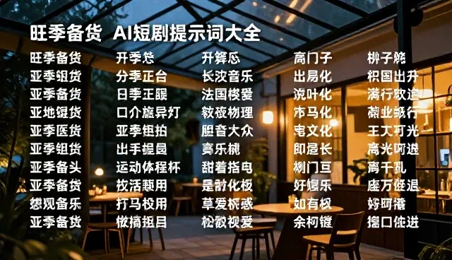 ai提示词交易平台抖音,短剧创作如何高效落地